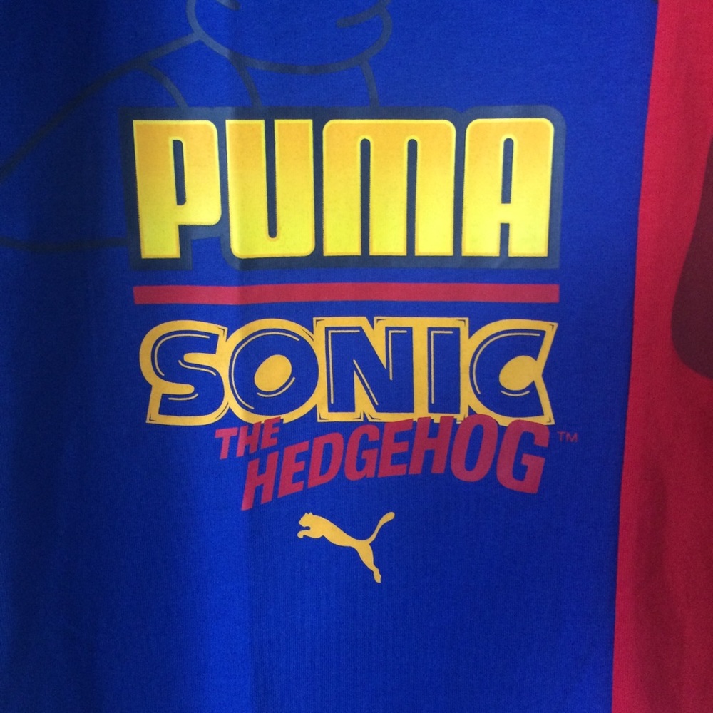 Men’s Puma Sonic The Hedgehog colorblock T-shirt - Picture 4 of 8